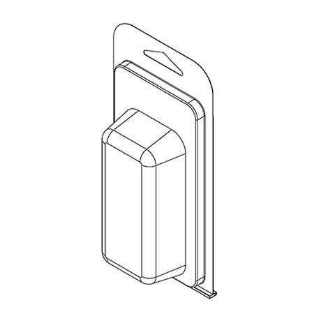 Visipak Thermoform-CLAMSHELL-#108-6.125-3.125-3.563-1.563-1.000-0.015-CLEAR, 108TF